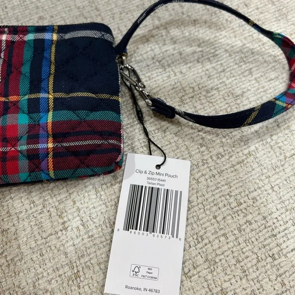 Vera Bradley clip & zip mini pouch - Picture 2 of 5